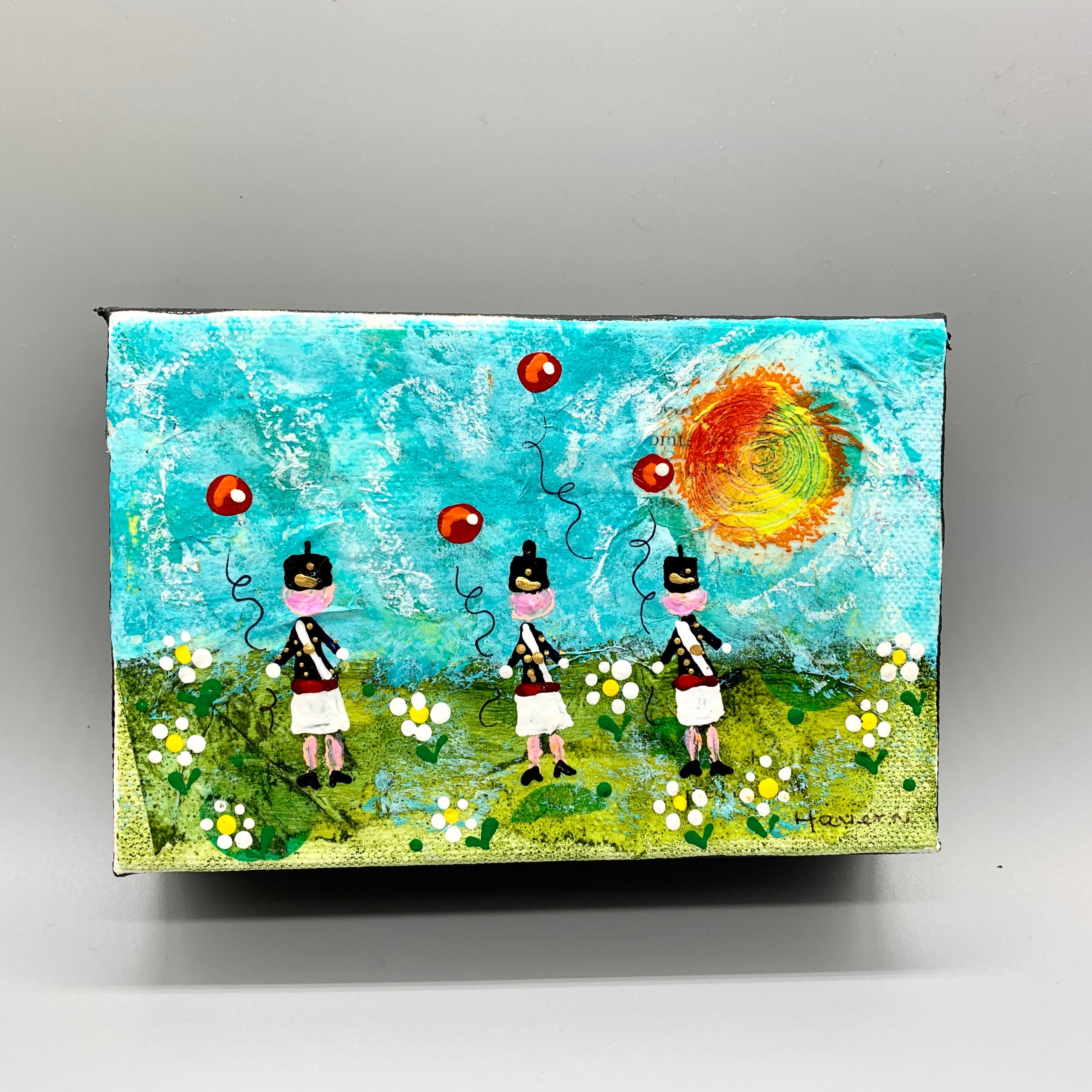 Hand Painted Cadets On 4x6 Canvas (3 Caucasian Female Cadets) | West ...