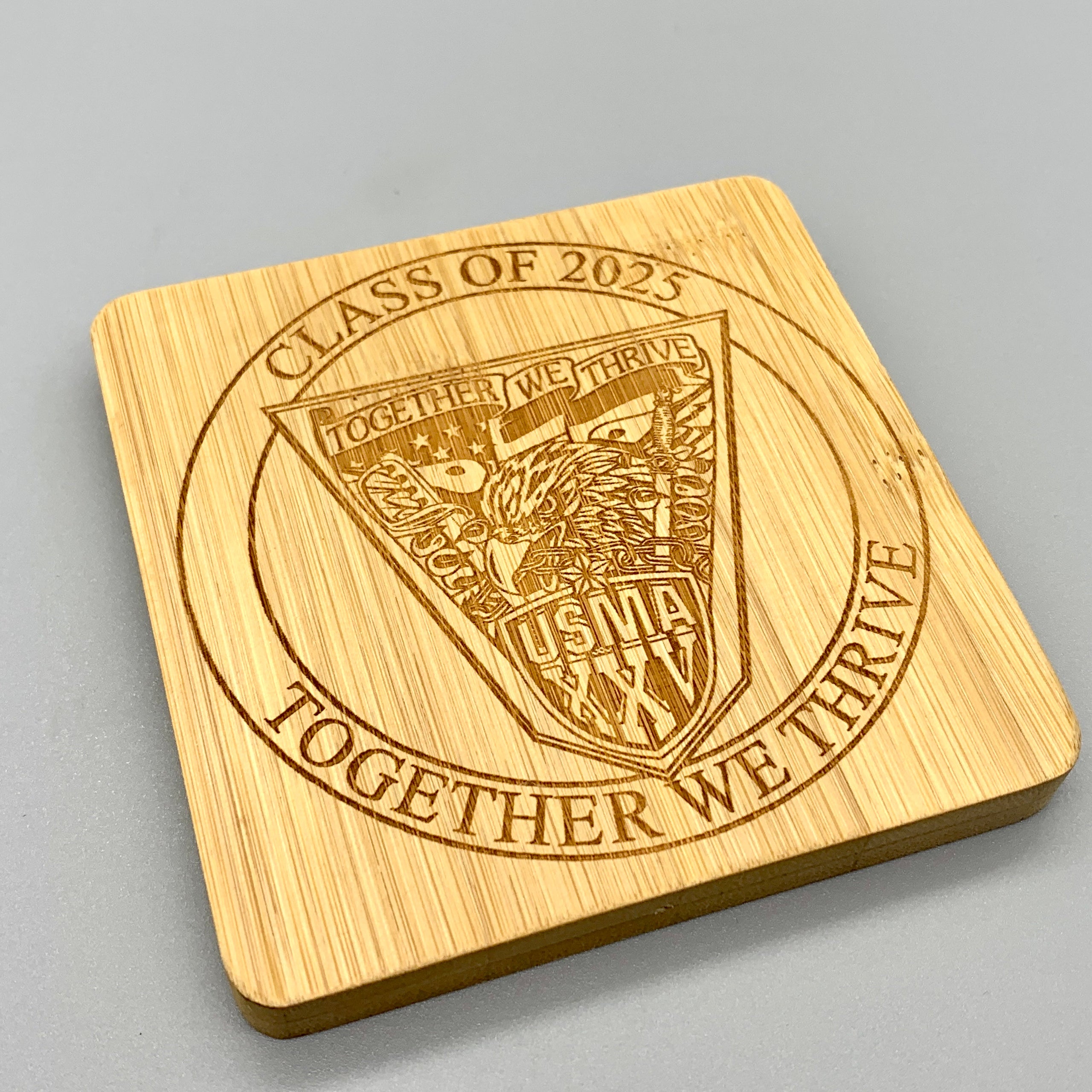 coaster-2025-individual-west-point-class-of-2025-crest-and-motto-bamboo-coaster-west-point